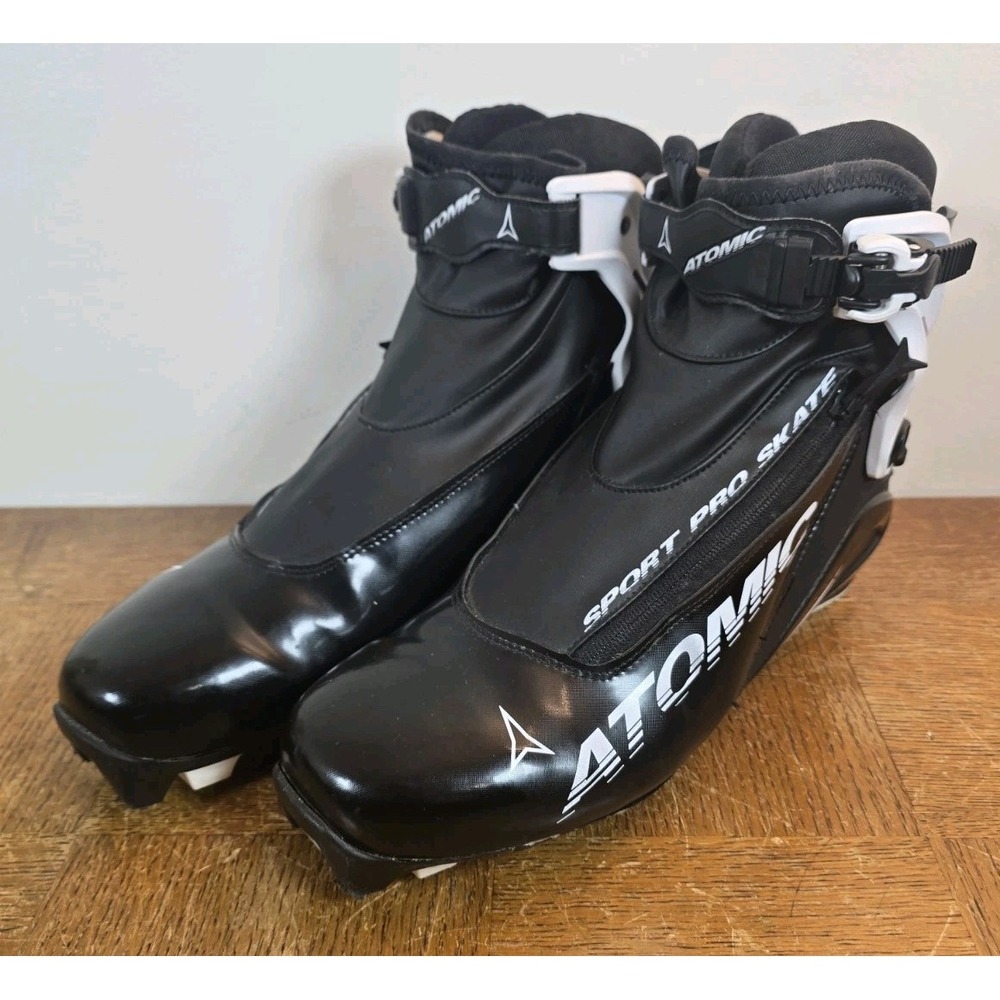 Atomic Sport Pro Skate Cross Country Ski Boots Black Size EU47 - US12.5 SNS